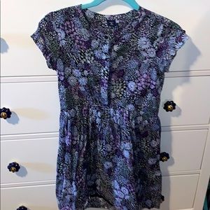 Gap girl flower button up dress size  XL